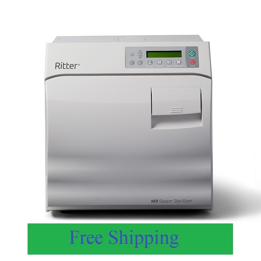 Sterilizer Ritter® M9 Tabletop Autoclave Steam 9 Inch Diameter X 15 Inch Depth Automatic Door by Midmark  ID M9-042